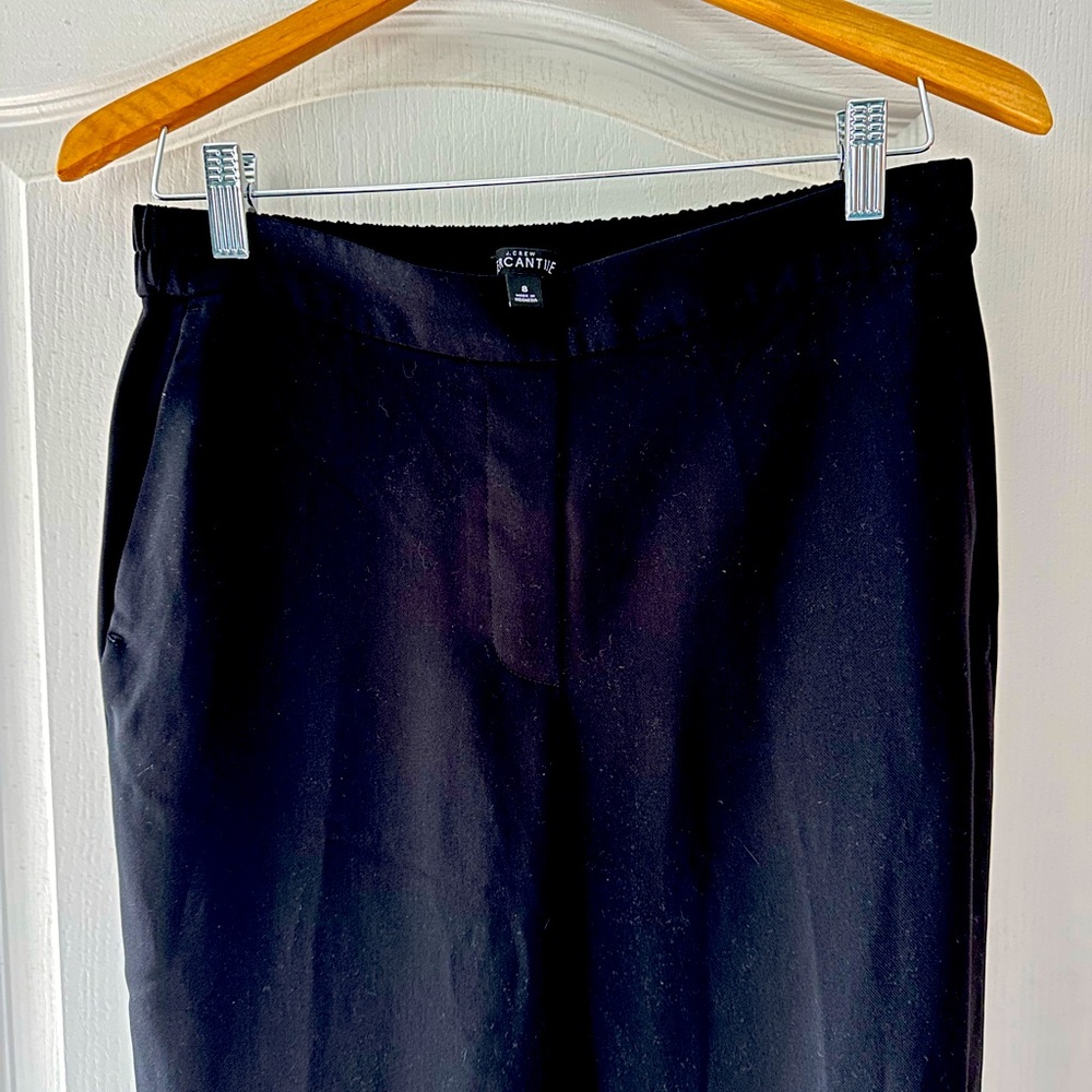 J Crew size 8 black ankle length pants